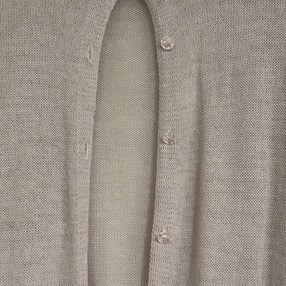 JCrew | Cardigan Sweater w/Clear Buttons | Lavender | Size M - Picture 4 of 10